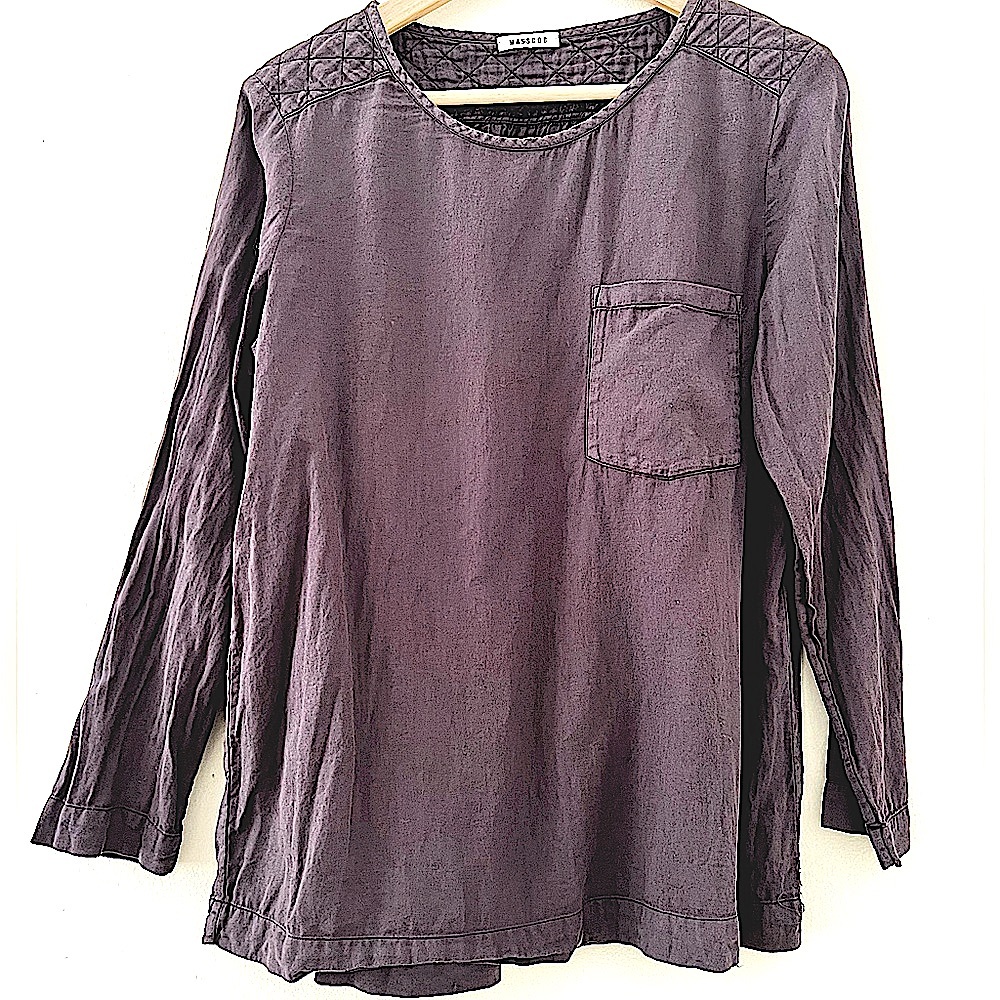 Mascob Navy Blue Blouse